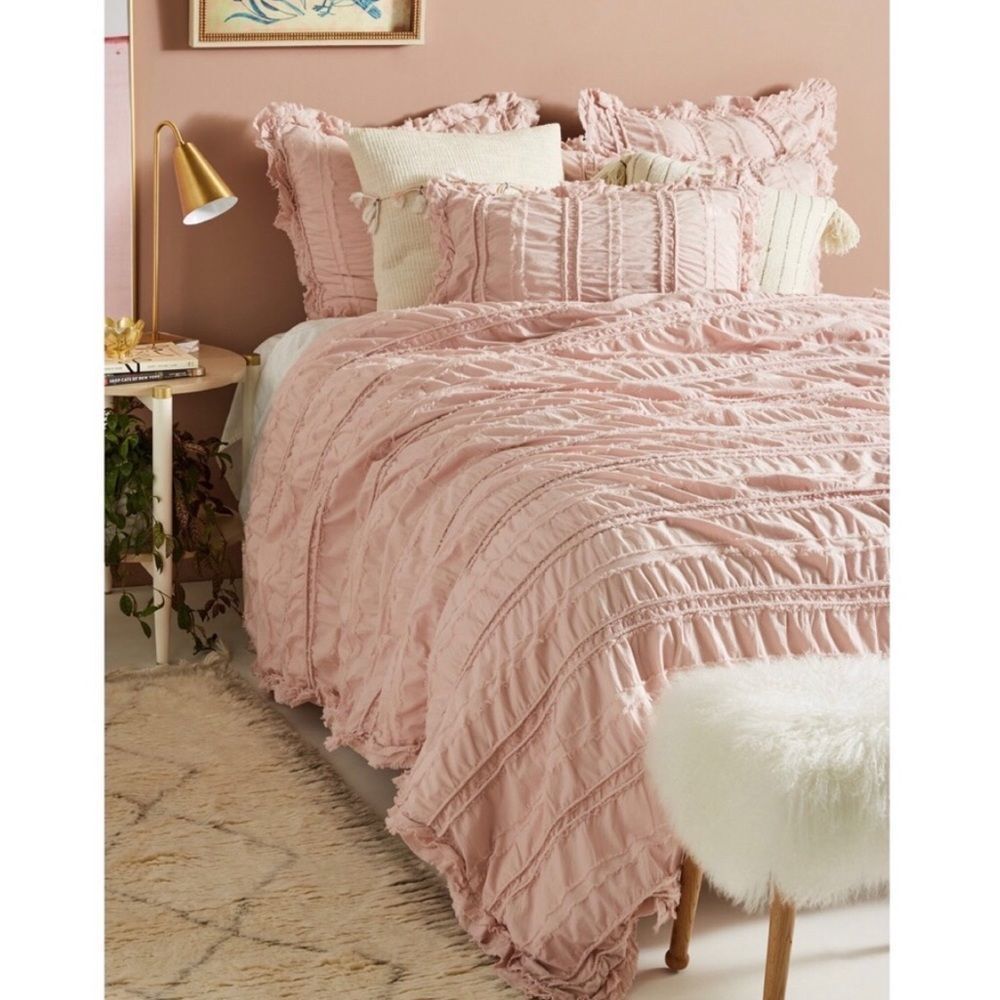 Anthropologie Corded Duvet Cover King